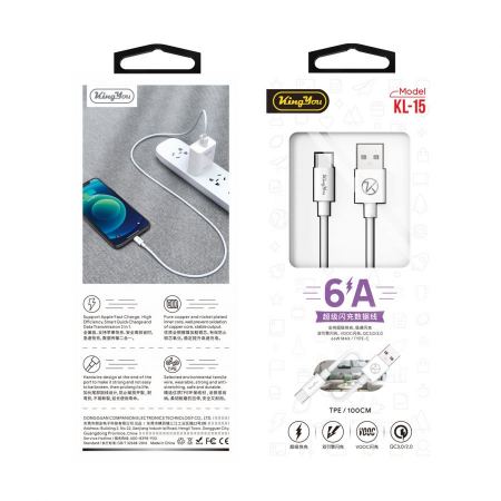 كيبل TYPE-C KL-15 <br> <span class='text-color-warm'>سيتوفر قريباً</span>